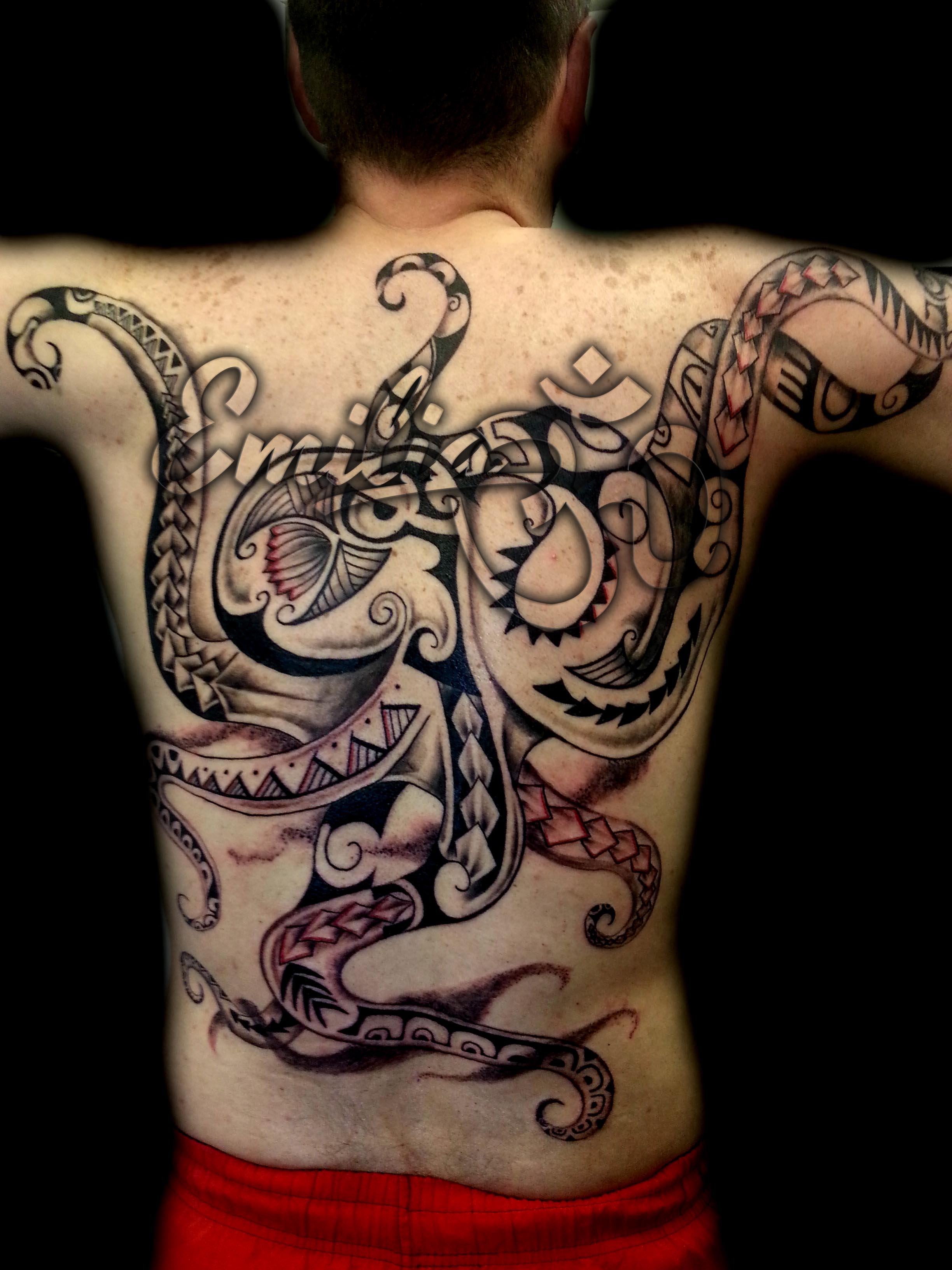 Aggregate more than 76 black and white octopus tattoo best  incdgdbentre