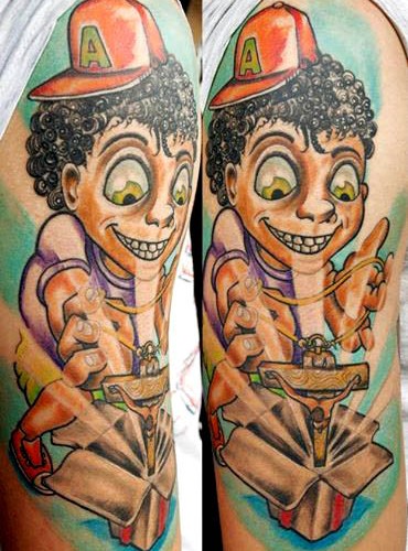 Colorful Artistic Arm Tattoo - Balinese Tattoo Miami